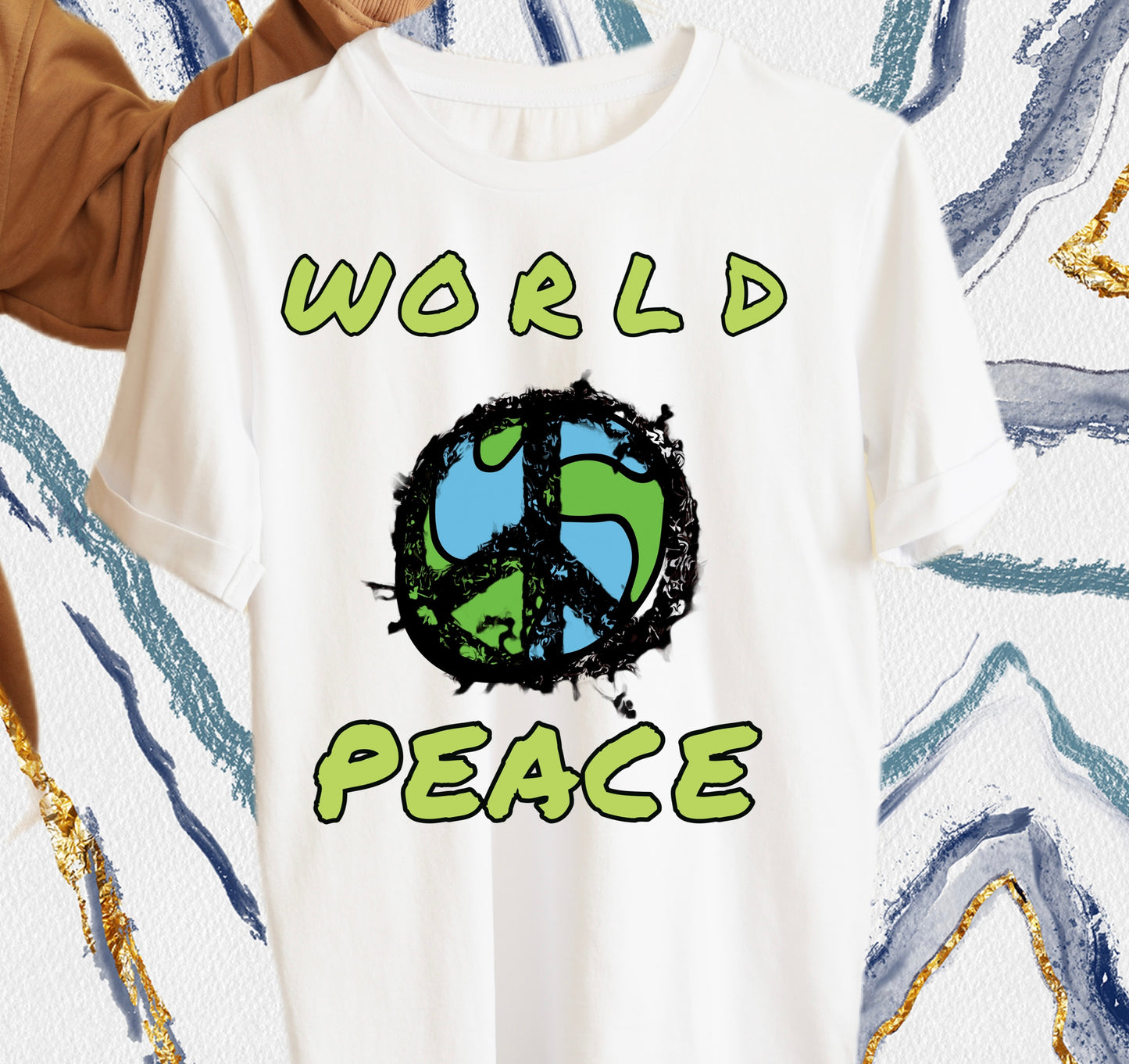 Unisex World Peace graphic tees (