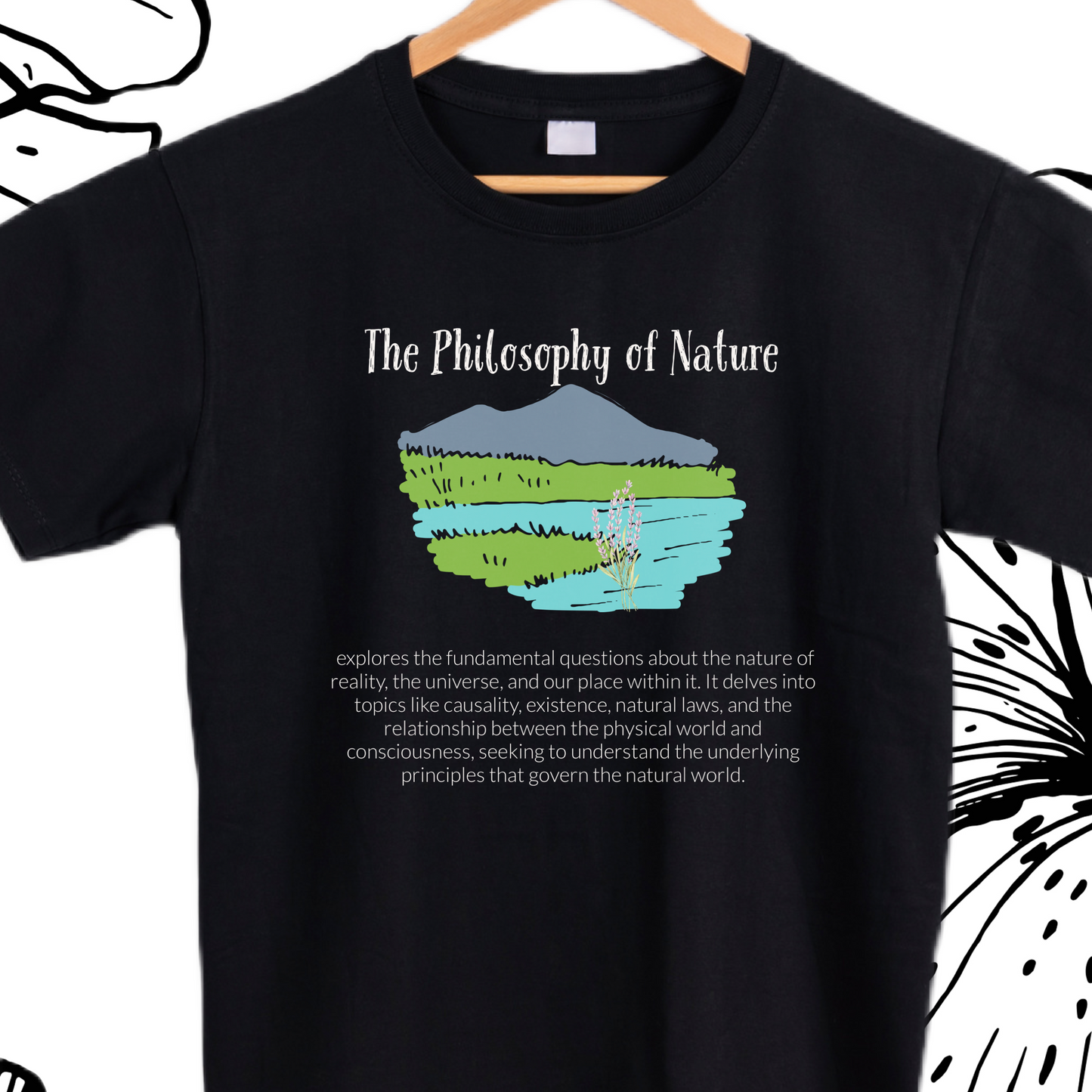 The philosophy of nature graphic tees unisex