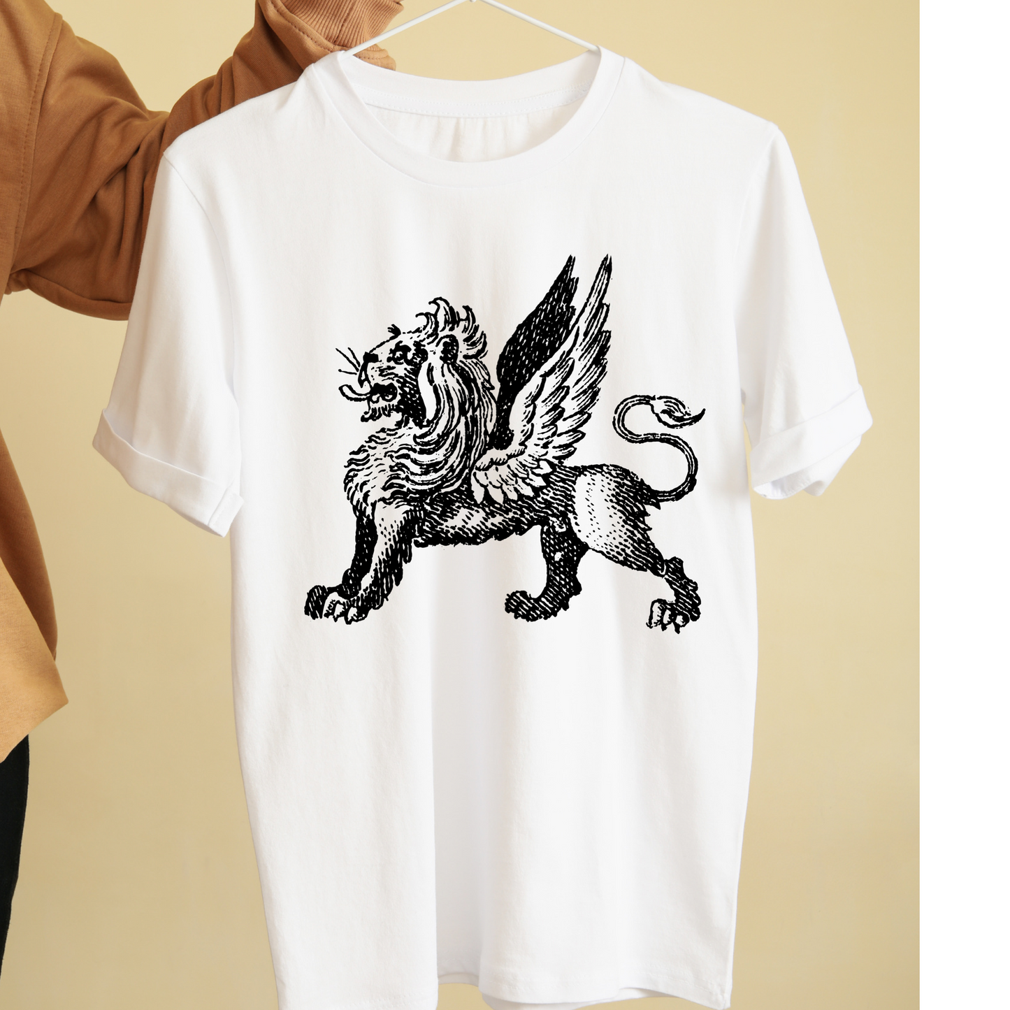 Lion with wings graphic tees unisex