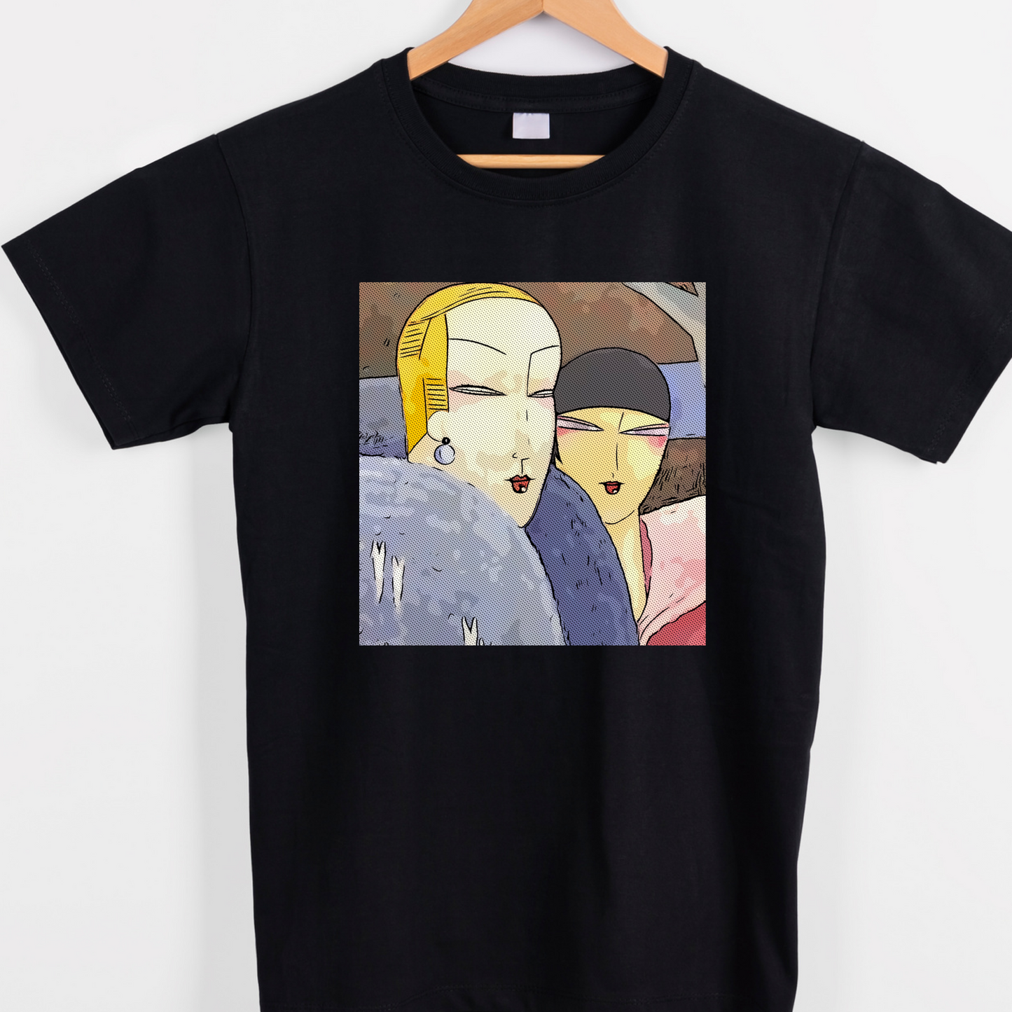 Winter by Leon Benigni art painting unisex graphic tees