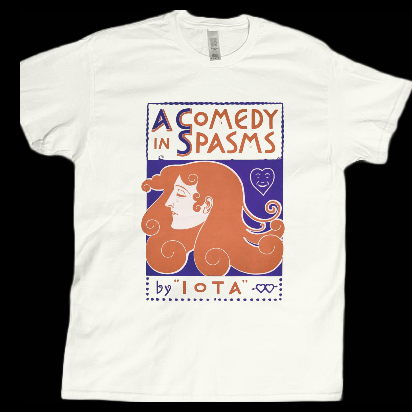 Vintage inspire graphics a comedy in spasms poster art open domain graphic tees unisex