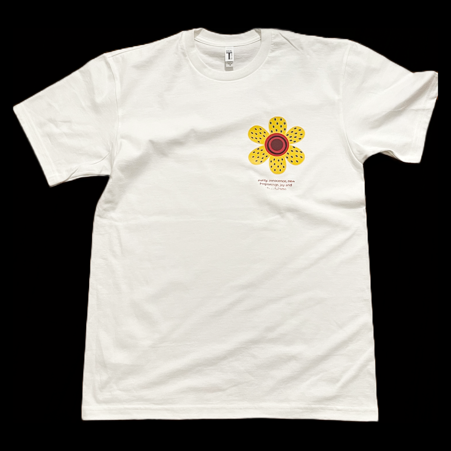 flower daisy good vibes quotes graphic tees unisex
