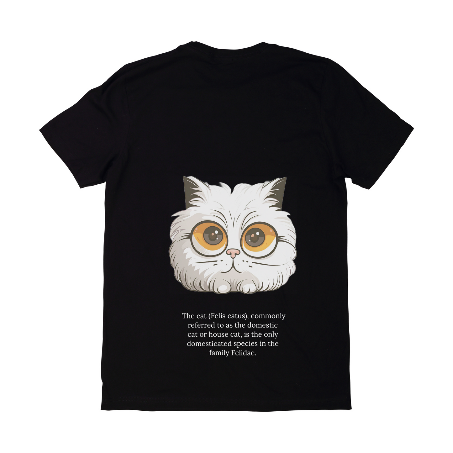 Animal pet cat with glasses graphic tees unisex