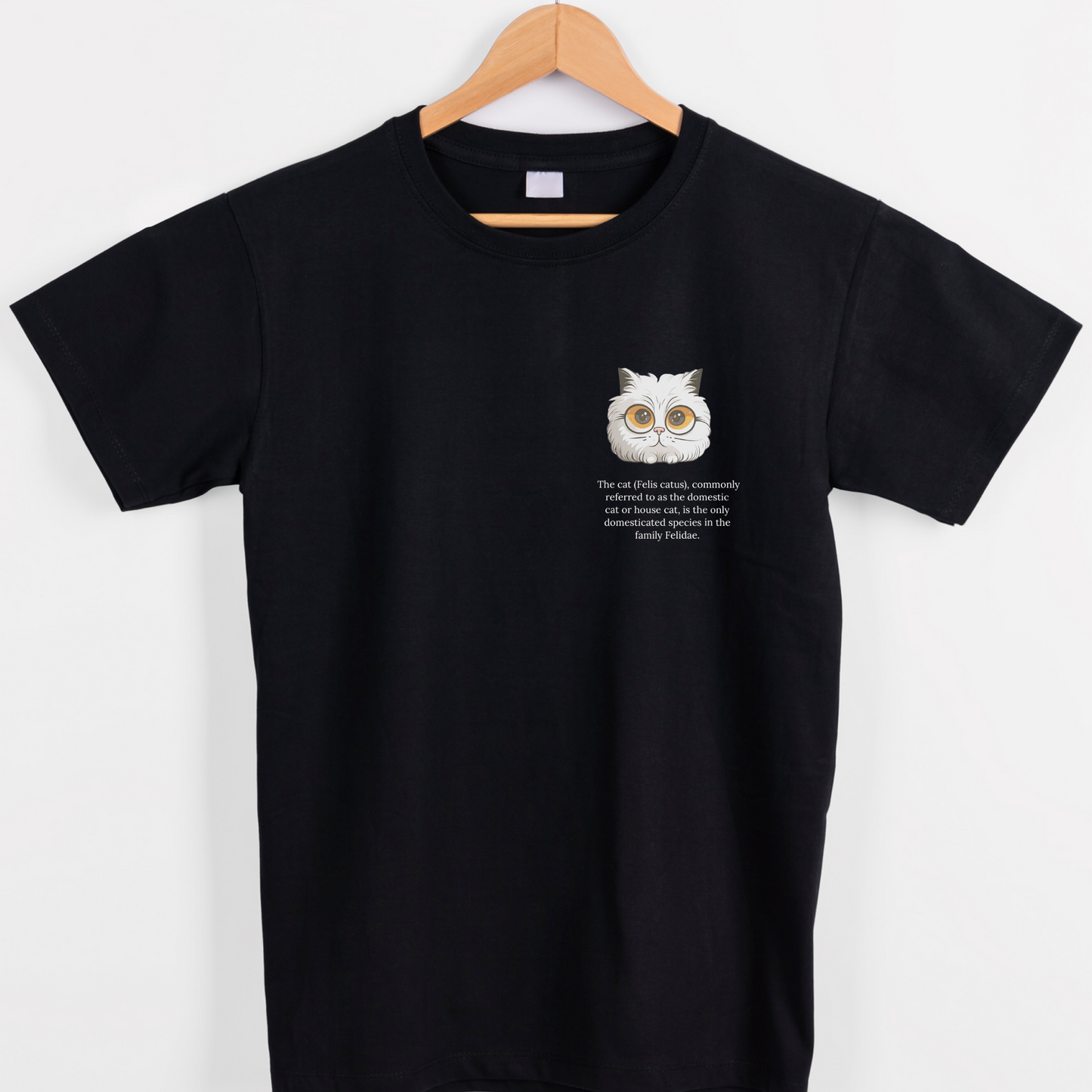 Animal pet cat with glasses graphic tees unisex