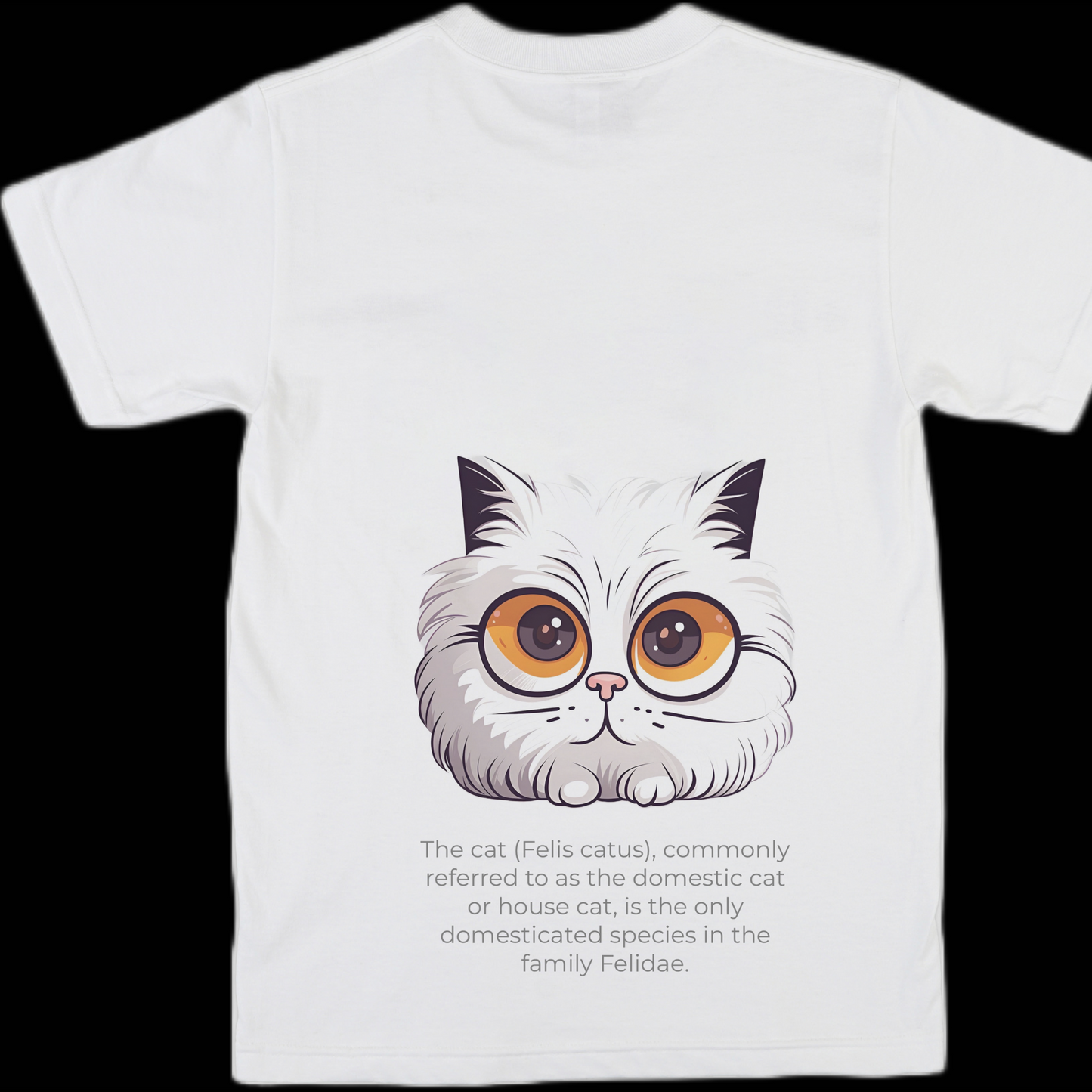 Animal pet cat with glasses graphic tees unisex