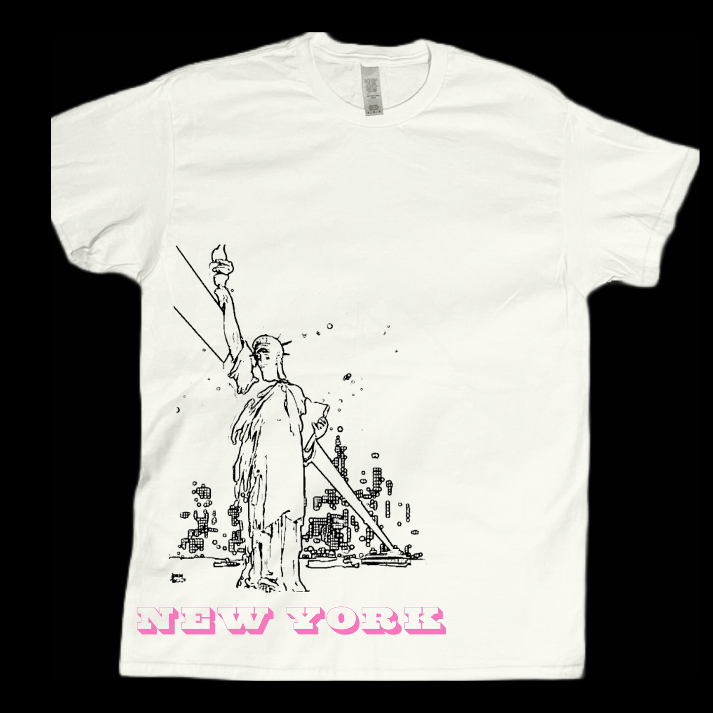 New York statue of liberty graphic tees