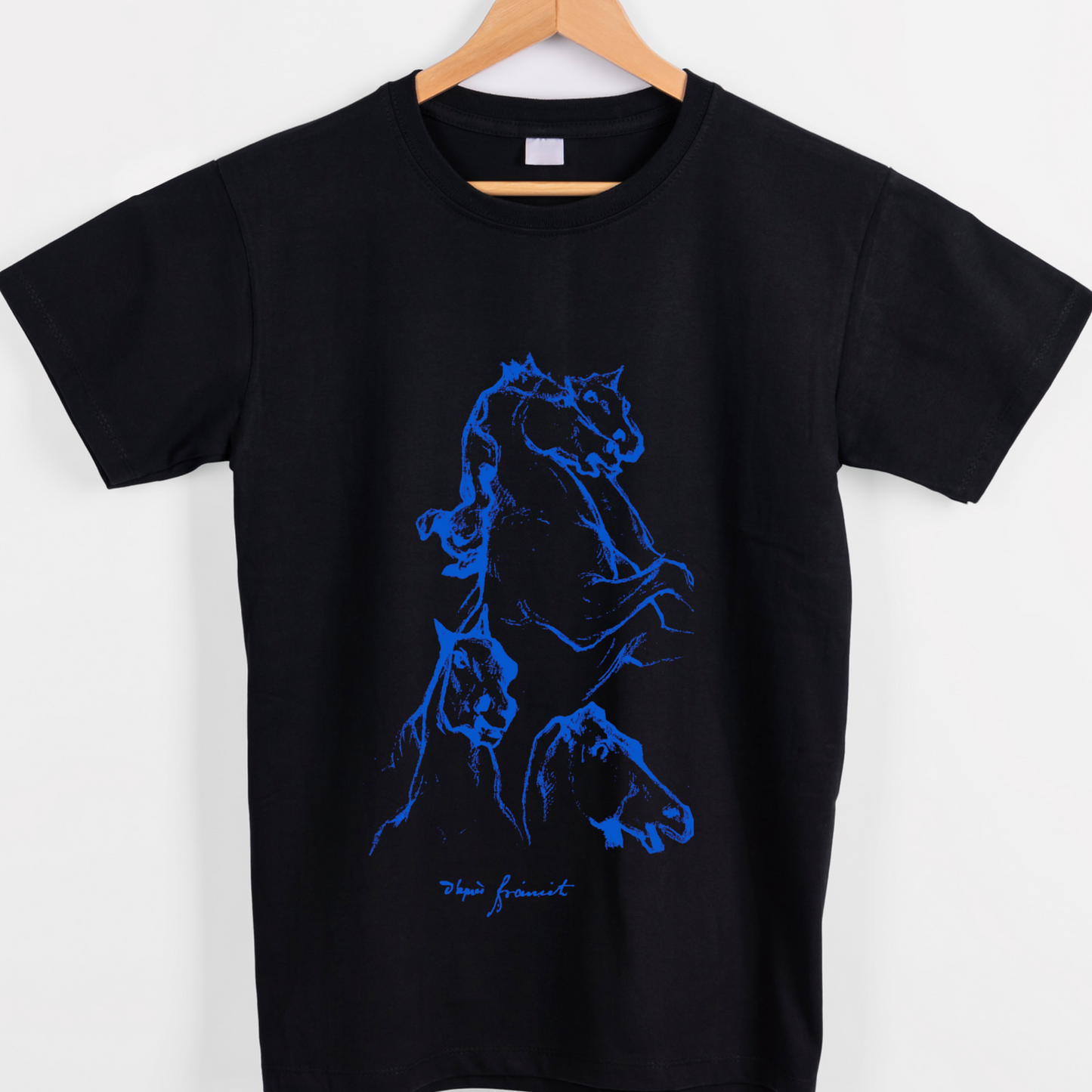 Animal horse sketch graphic tees unisex