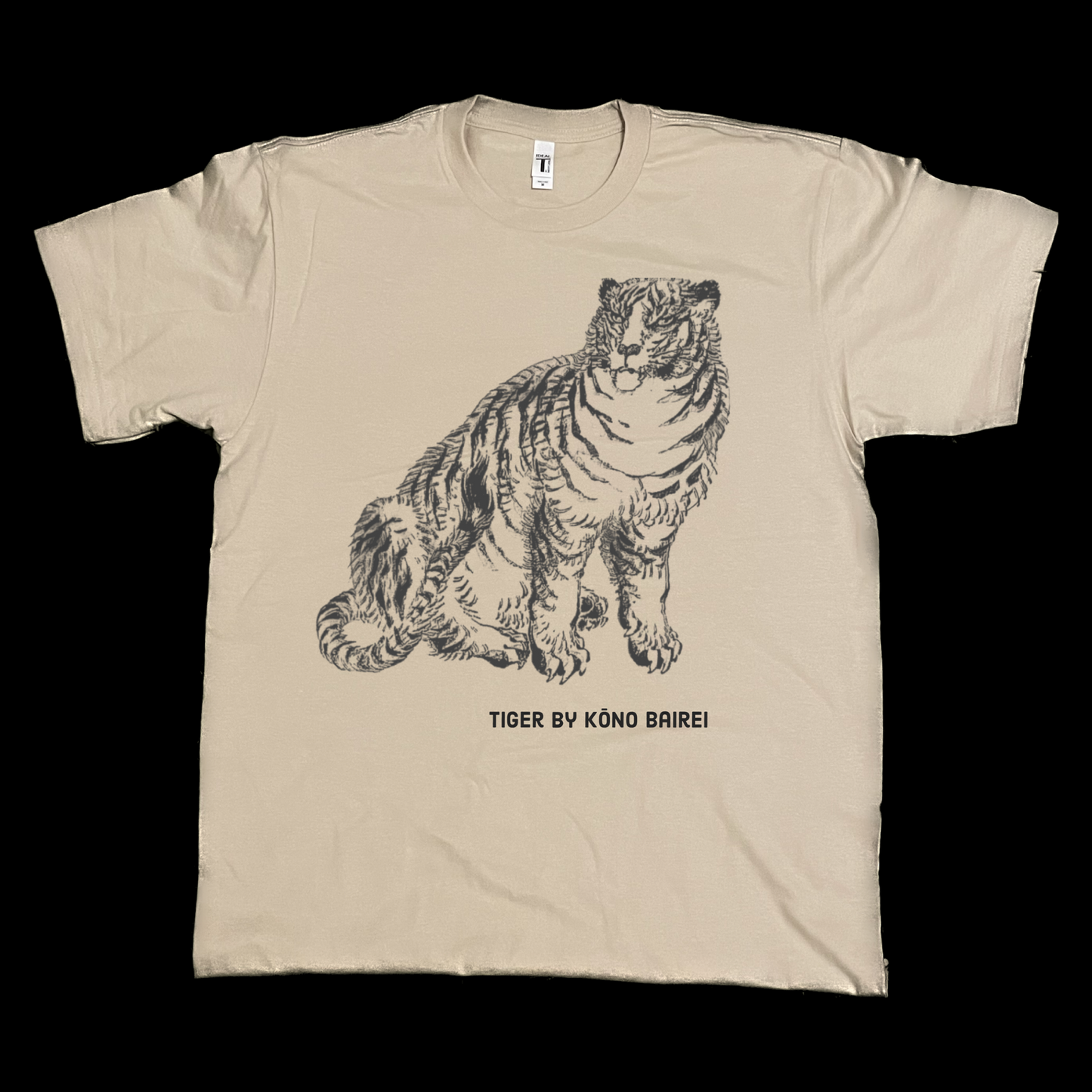 Tiger sketch vintage graphic doodle art tees unisex