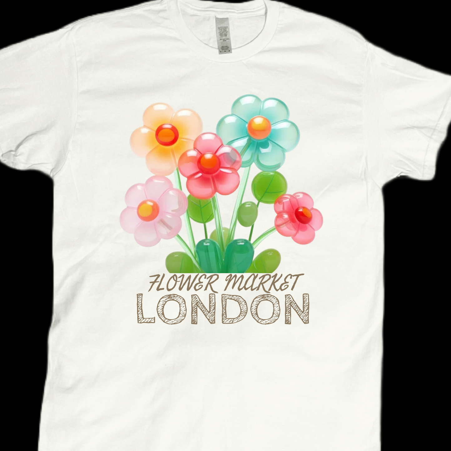 Flower market London graphic tees unisex