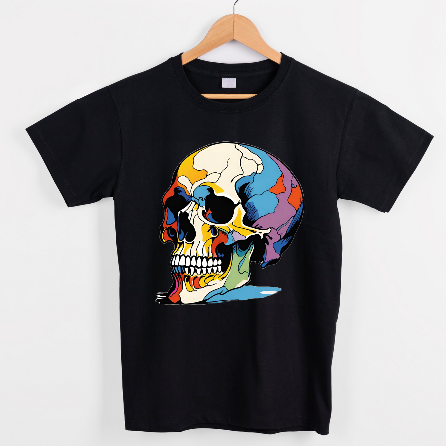 Skeleton skull abstract graphic tees unisex