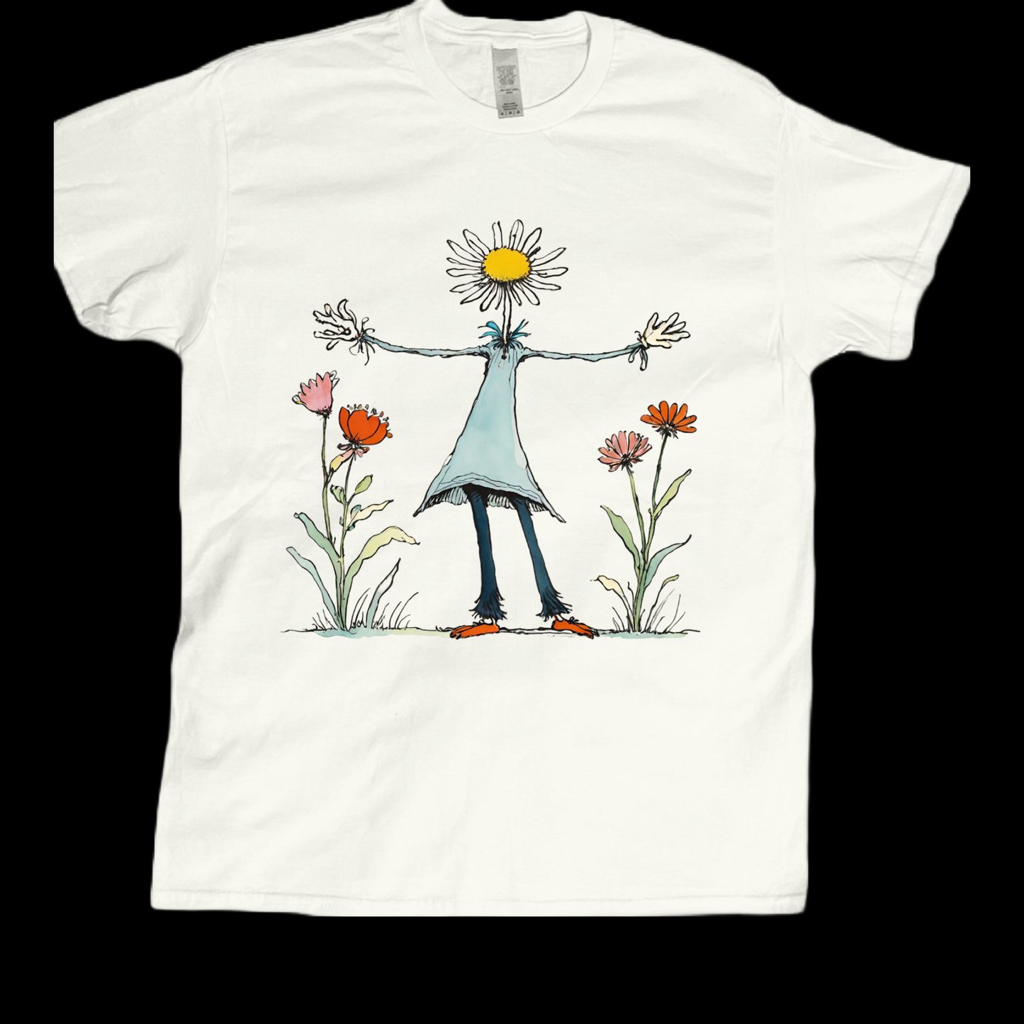 Flower head women graphic tees unisex