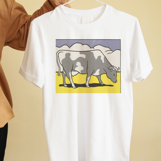 Animal vintage cow poster graphic tees unisex