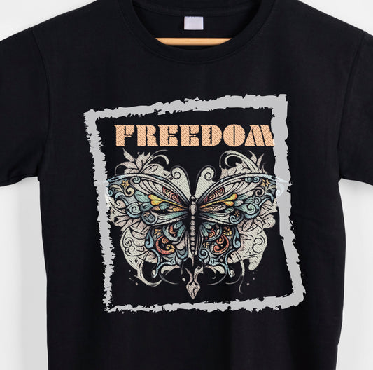 Butterfly freedom graphic tees unisex