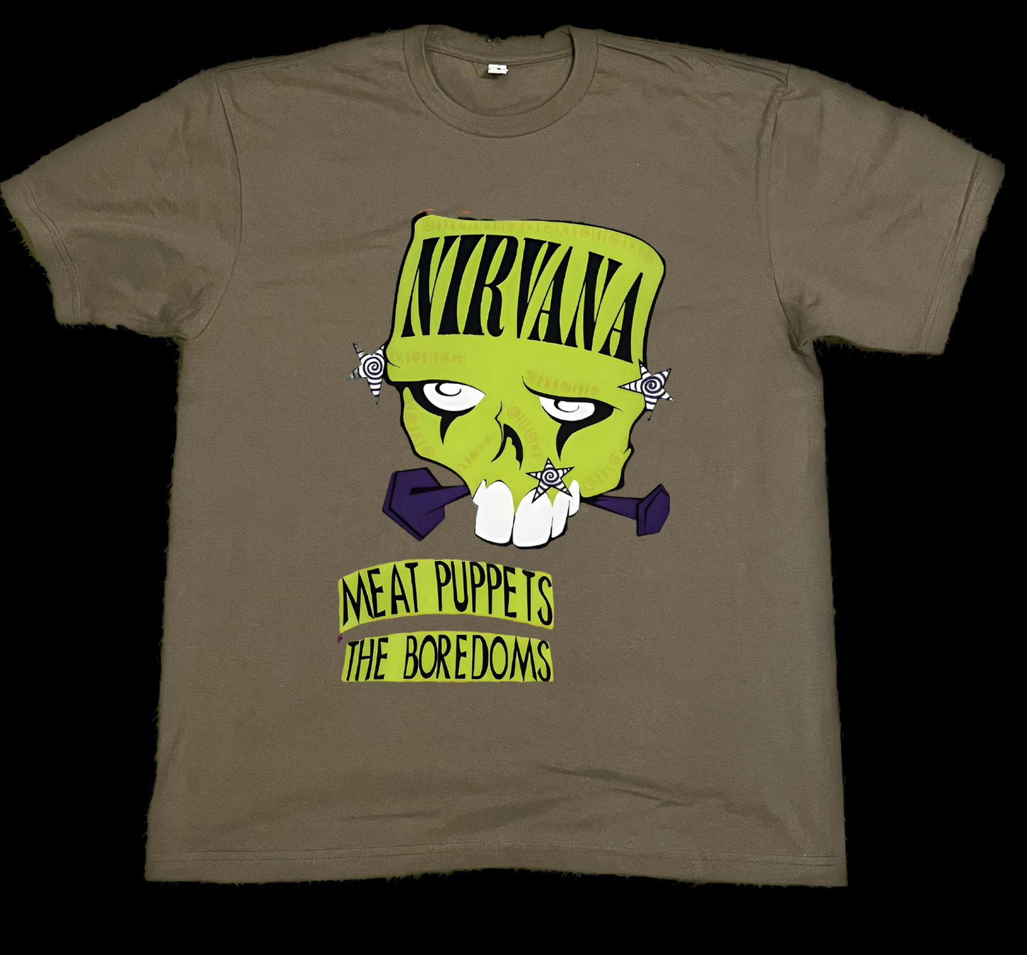 Nirvana graphics skull poster band graphic tees unisex