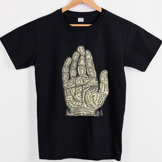 Chart of the hand graphic tees
