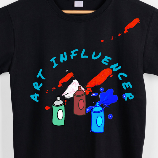 Art influencer spray paint graphic tees