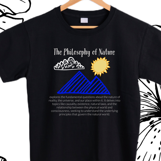 The philosophy of nature art graphic tees unisex