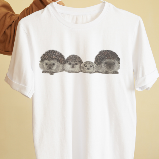 Animal pet hedgehog graphic tees unisex