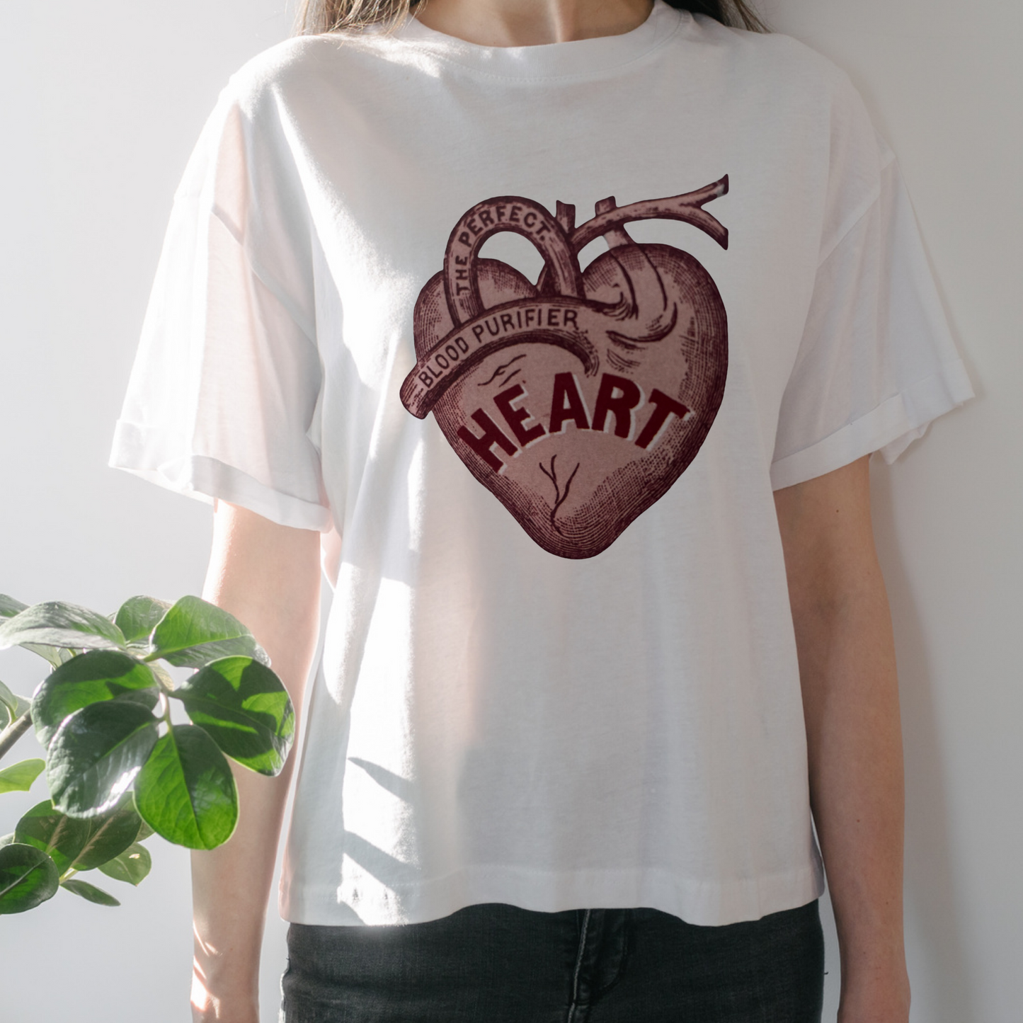 Heart graphic tees unisex