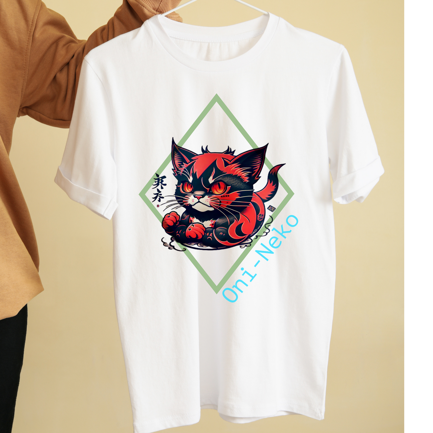 Oni-Neko Japanese demon cat unisex