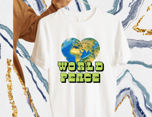 Unisex World Peace graphic tees