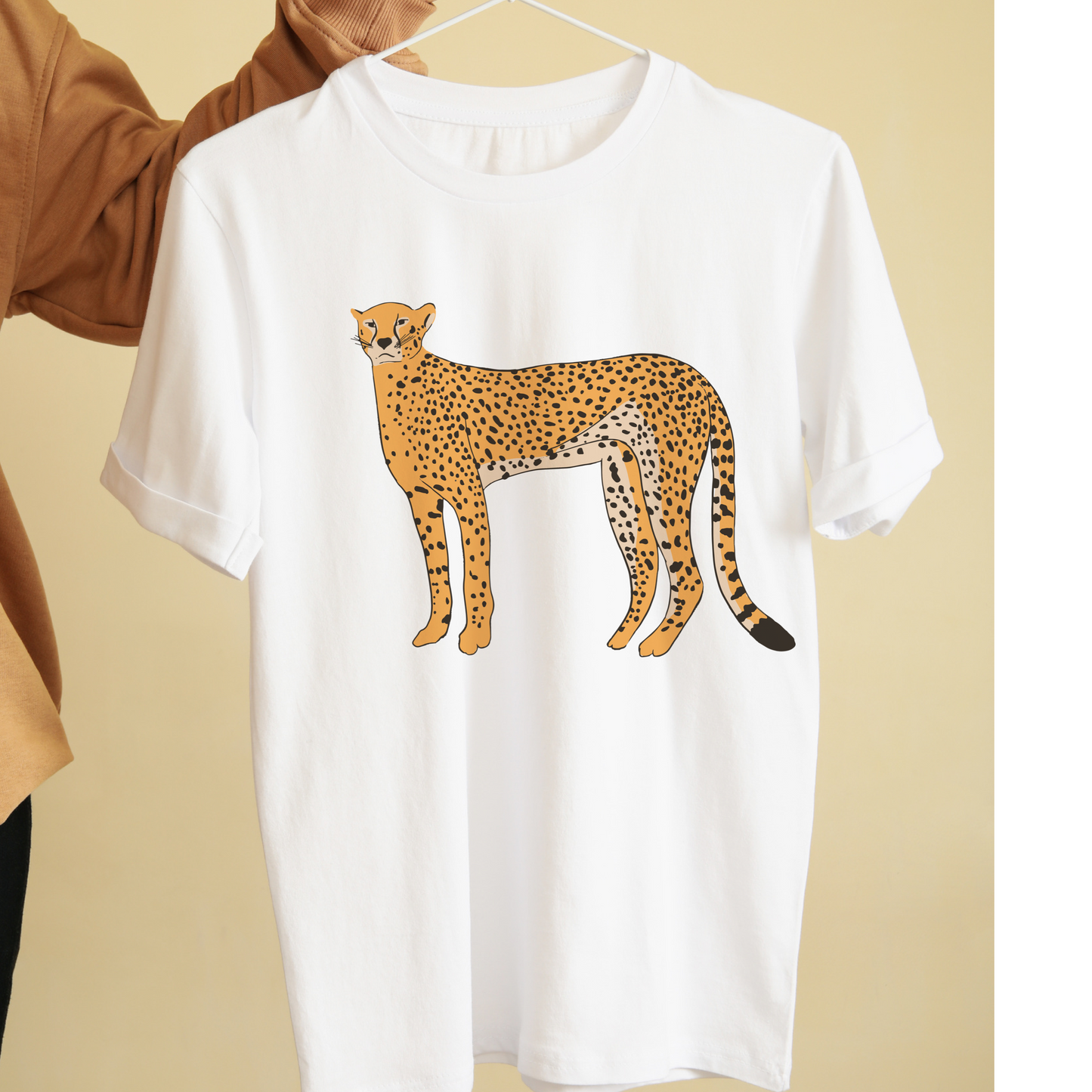 Animal cheetah graphic tees unisex