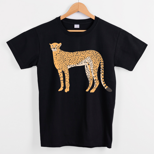 Animal cheetah graphic tees unisex