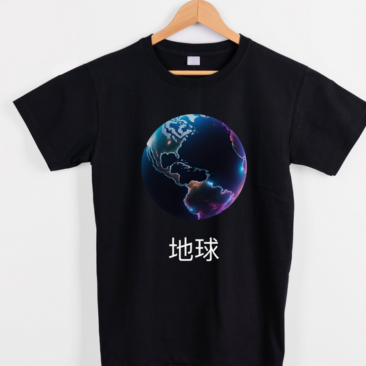 Earth 地球 (japanese for earth)graphic tees unisex