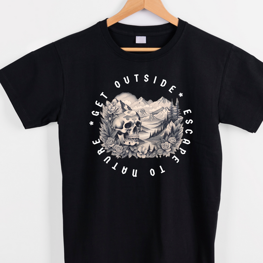 Skeleton skull nature graphic tees unisex