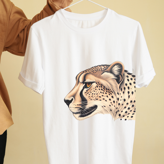 Animal cheetah graphic tees unisex