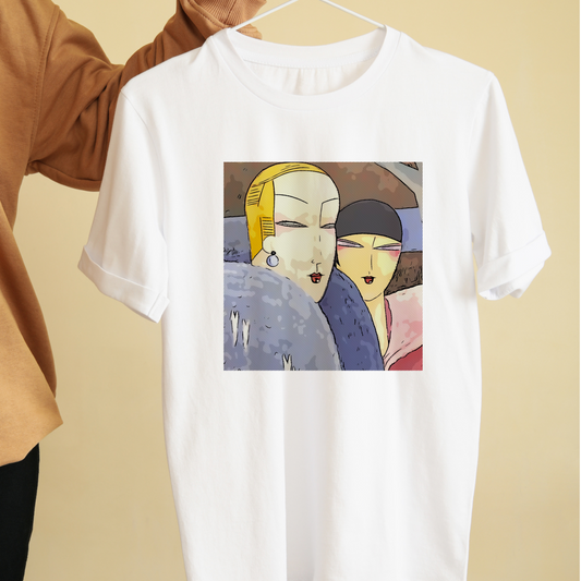 Winter by Leon Benigni art painting unisex graphic tees