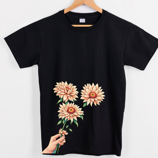 flower bouquet graphic tees unisex