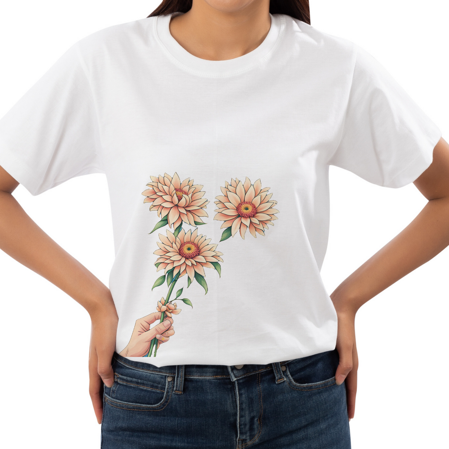 flower bouquet graphic tees unisex