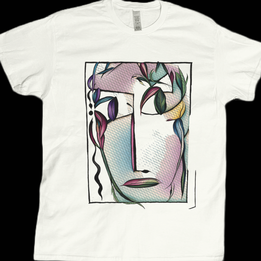 Modern face art Alexis Jawlensky graphic tees unisex