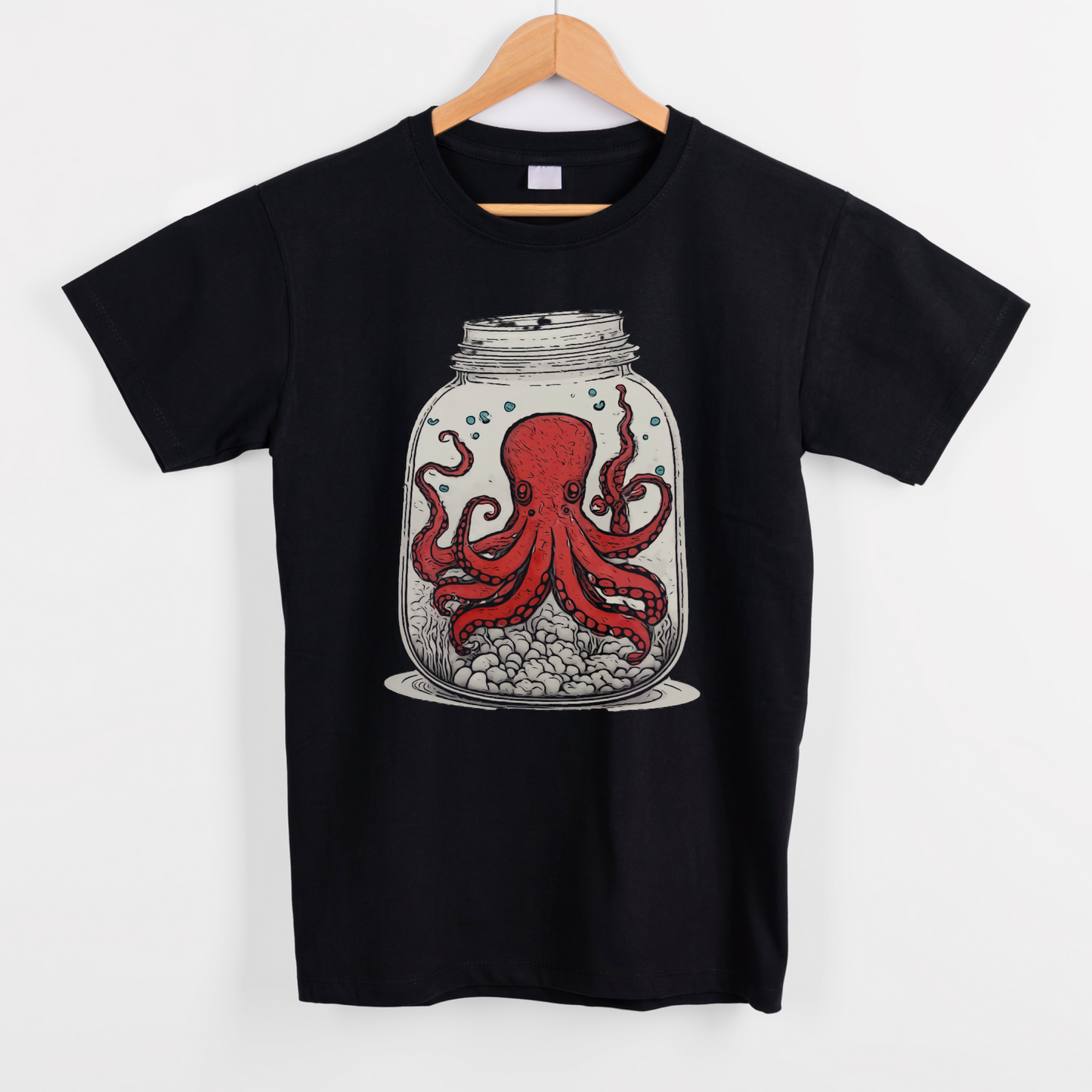 Animal Octopus in a jar graphic tees unisex