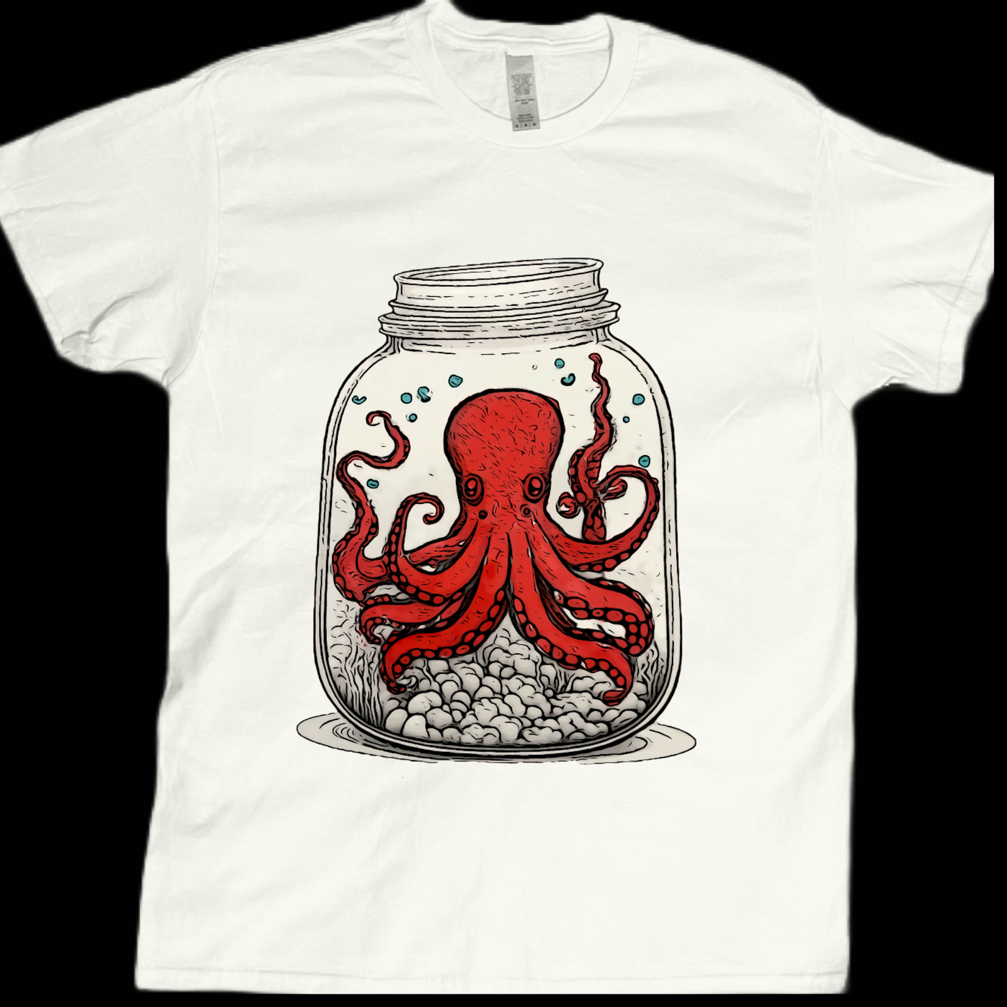 Animal Octopus in a jar graphic tees unisex