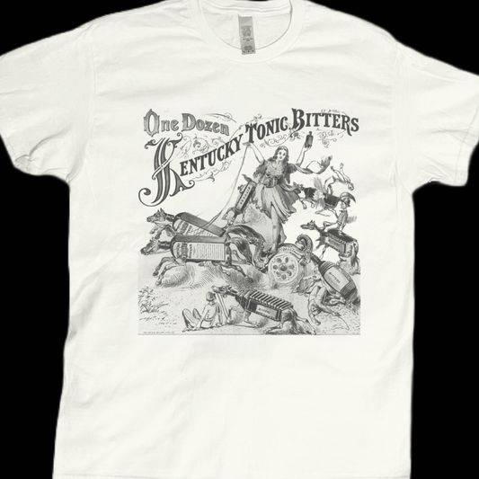 Kentucky tonic bitters vintage poster graphic tees unisex