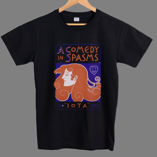 Vintage inspire graphics a comedy in spasms poster art open domain graphic tees unisex