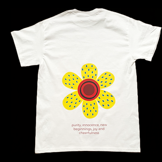 flower daisy good vibes quotes graphic tees unisex