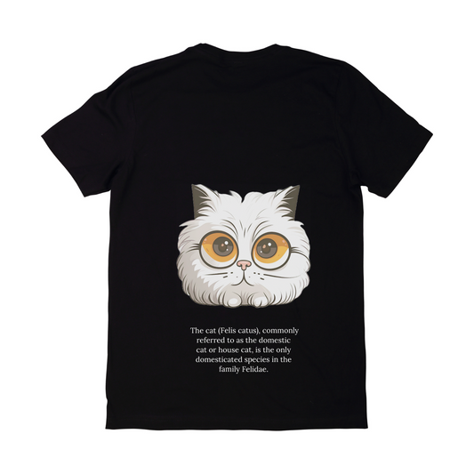 Animal pet cat with glasses graphic tees unisex