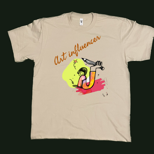 Art influencer paint graphic tees