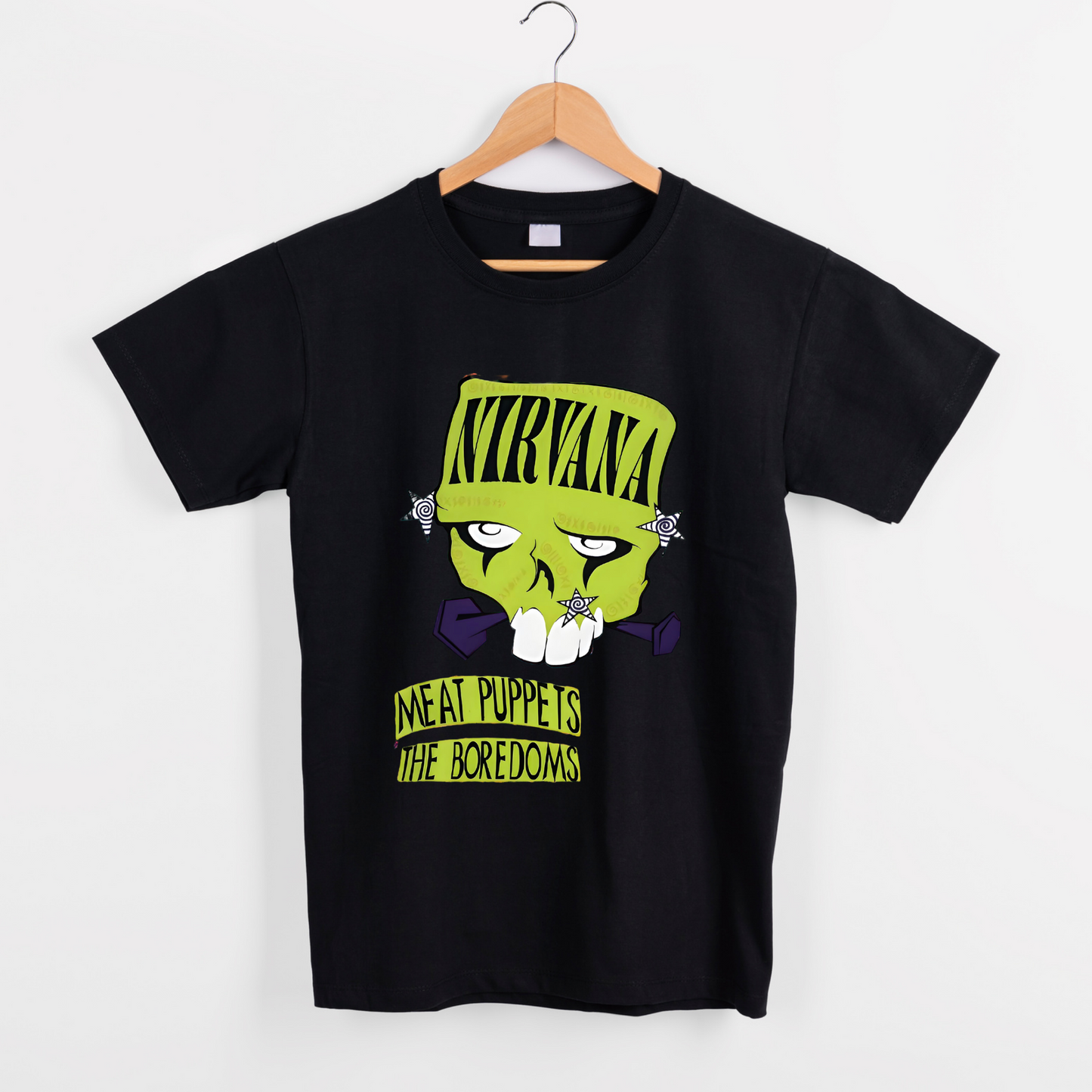 Nirvana graphics skull poster band graphic tees unisex