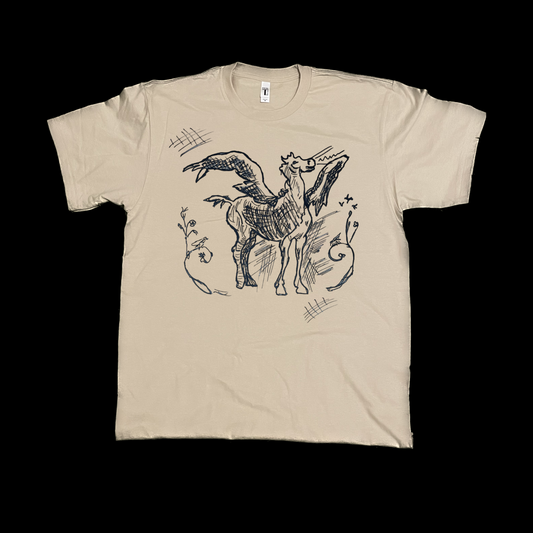 Unicorn sketch graphic tees unisex
