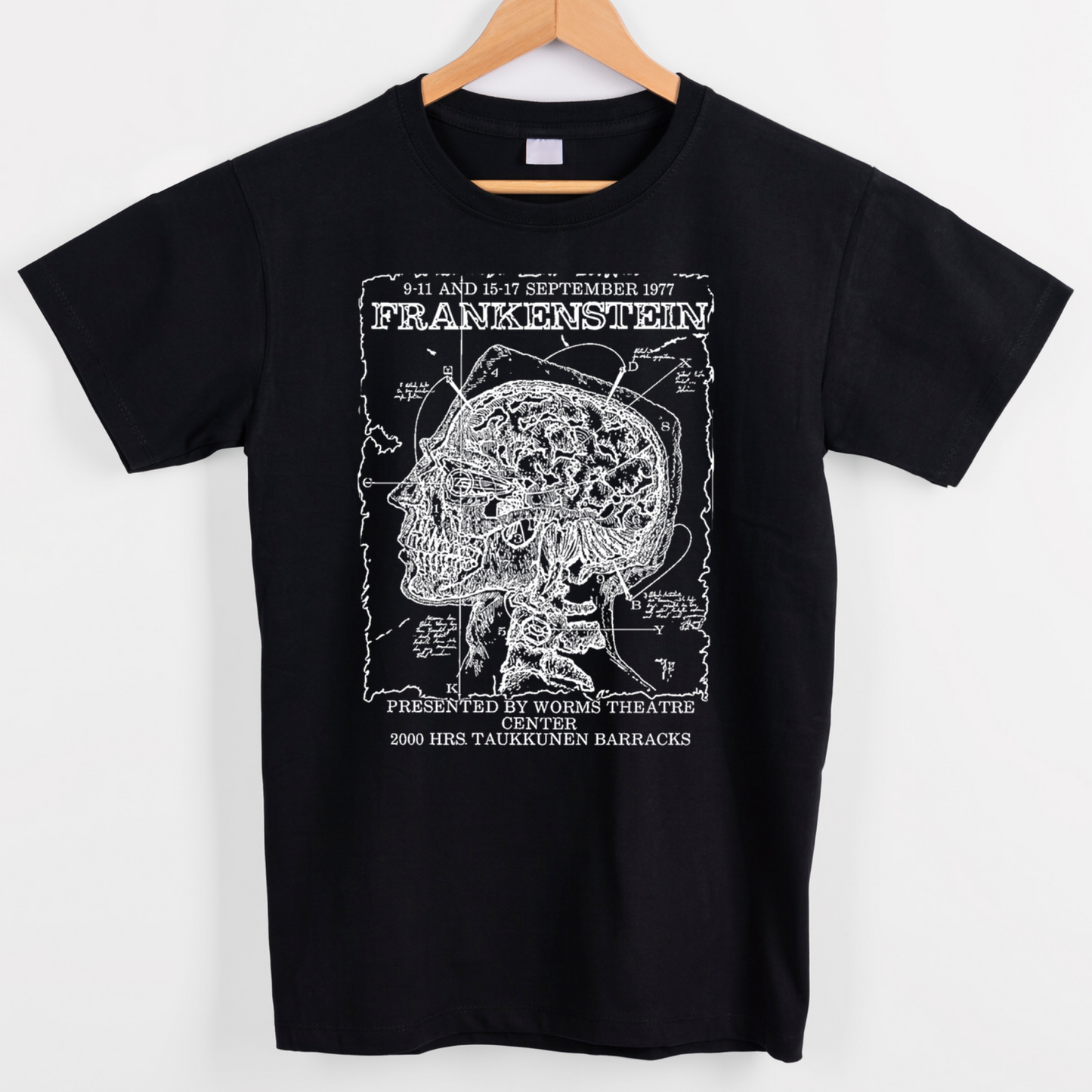 Vintage inspired graphics Frankenstein poster graphic tees unisex
