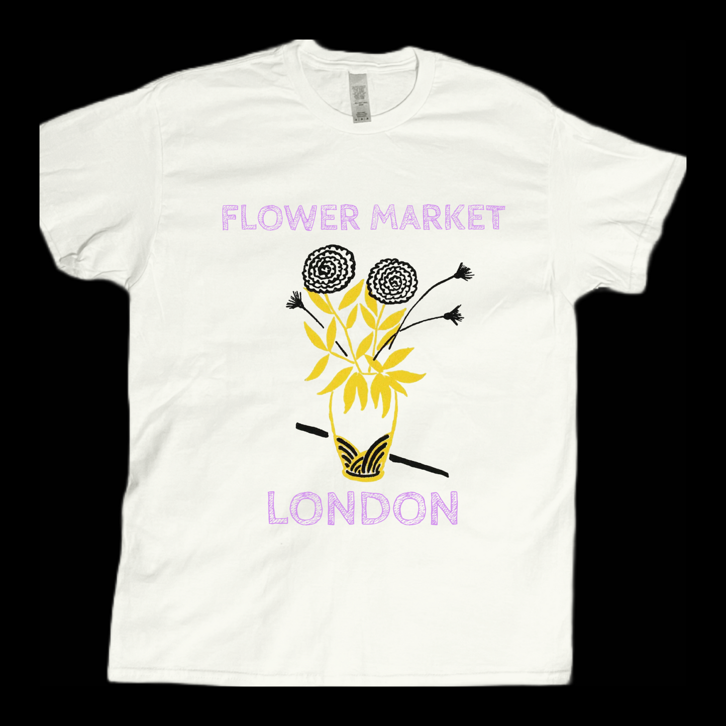 Flower market London graphic tees unisex