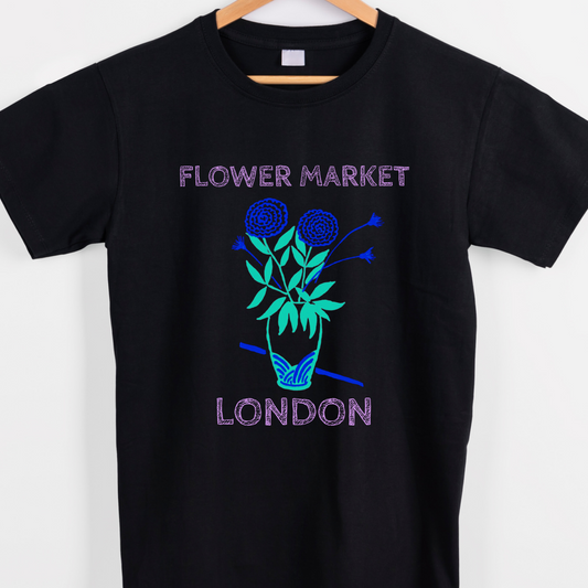 Flower market London graphic tees unisex