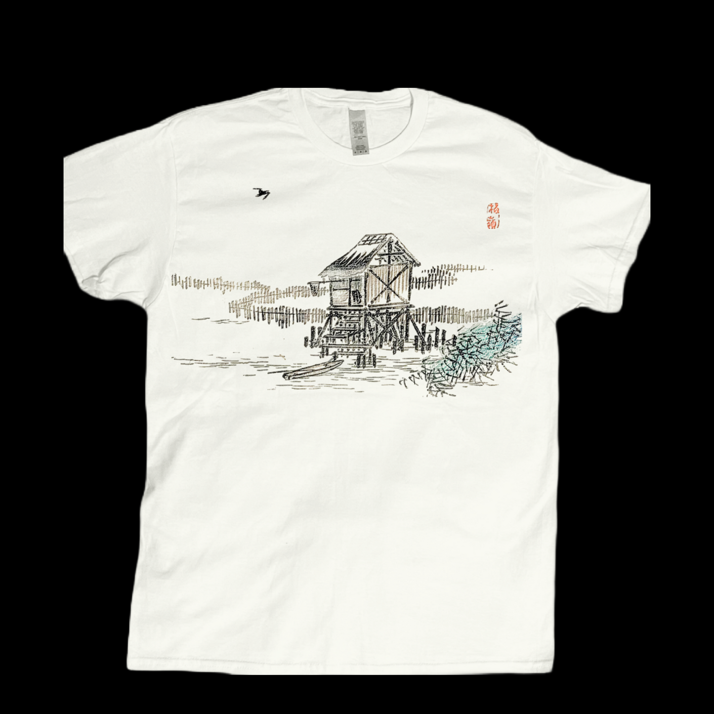 Cabin vintage inspired sketch graphic tees unisex