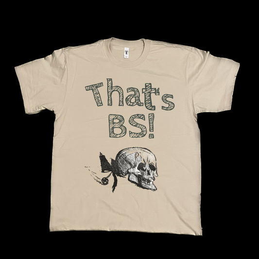 Sketch doodle skull that’s BS art graphic tees unisex