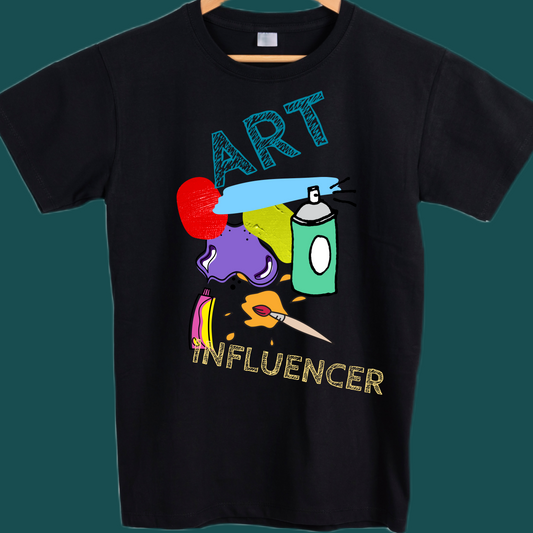 Art influencer paint graphic tees