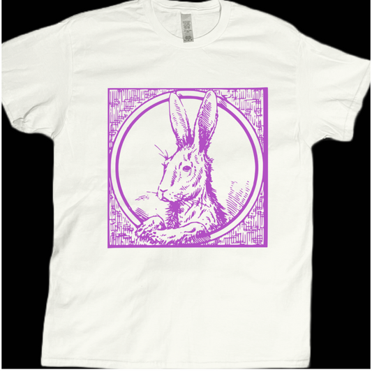 Animal vintage graphic inspired bunny poster tees unisex